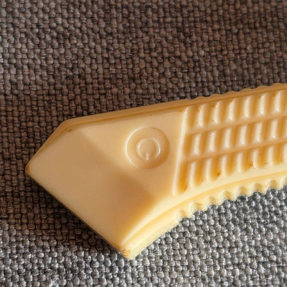 Vintage Gem Single‎ Edge Safety Razor G Logo Cream Plastic Handle Made in USA